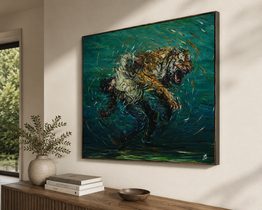 Canvas Print: "The Weight of Silence"