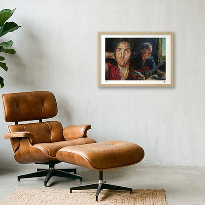 Bruce Springsteen — A3 (42×30cm) Oak Frame
