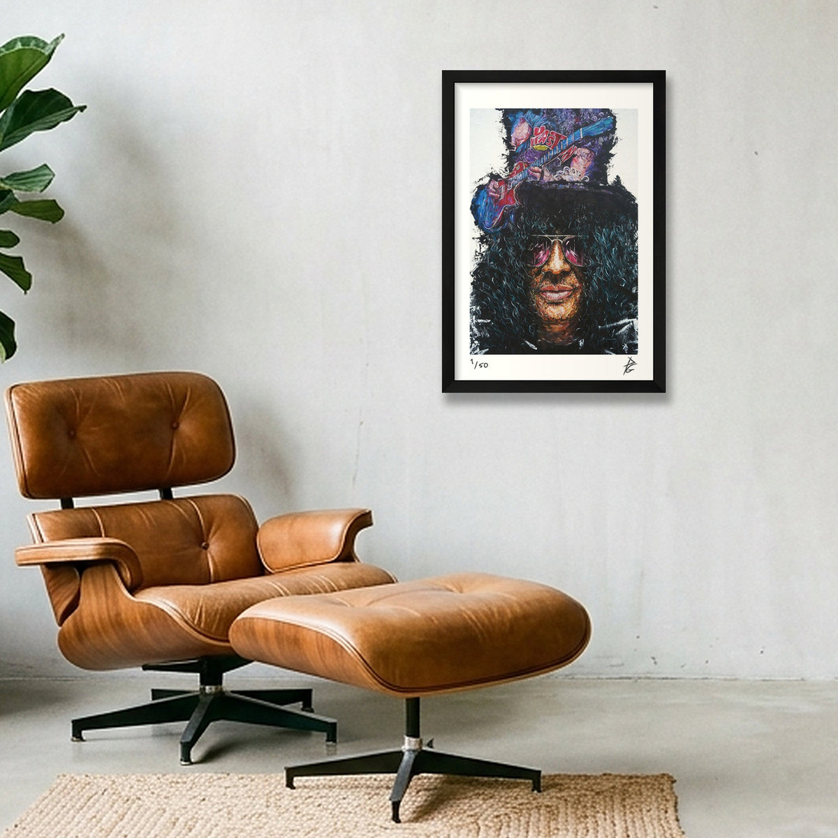 Slash — 30×45cm Black Frame