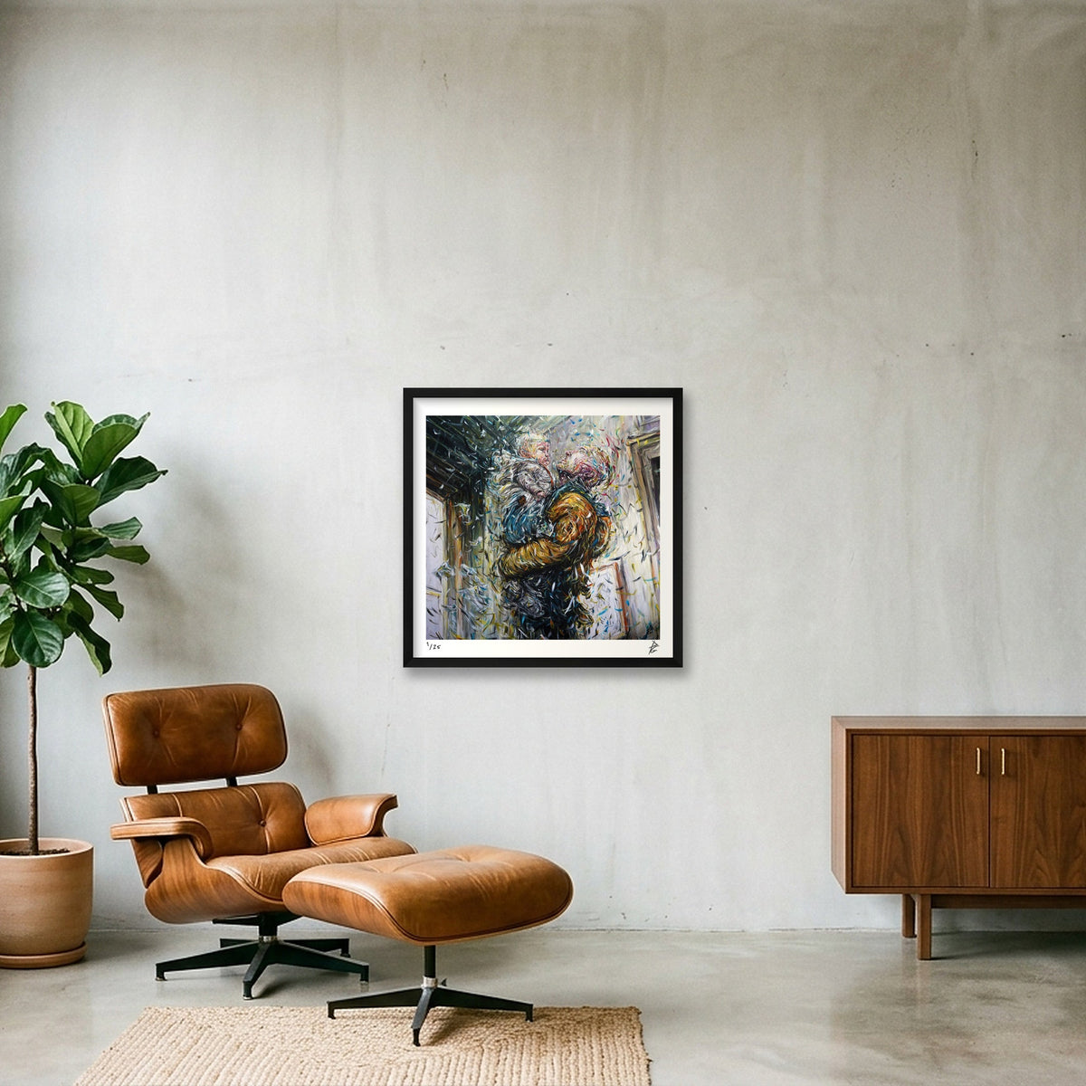 Moment of Grace — 50×50cm Black Frame