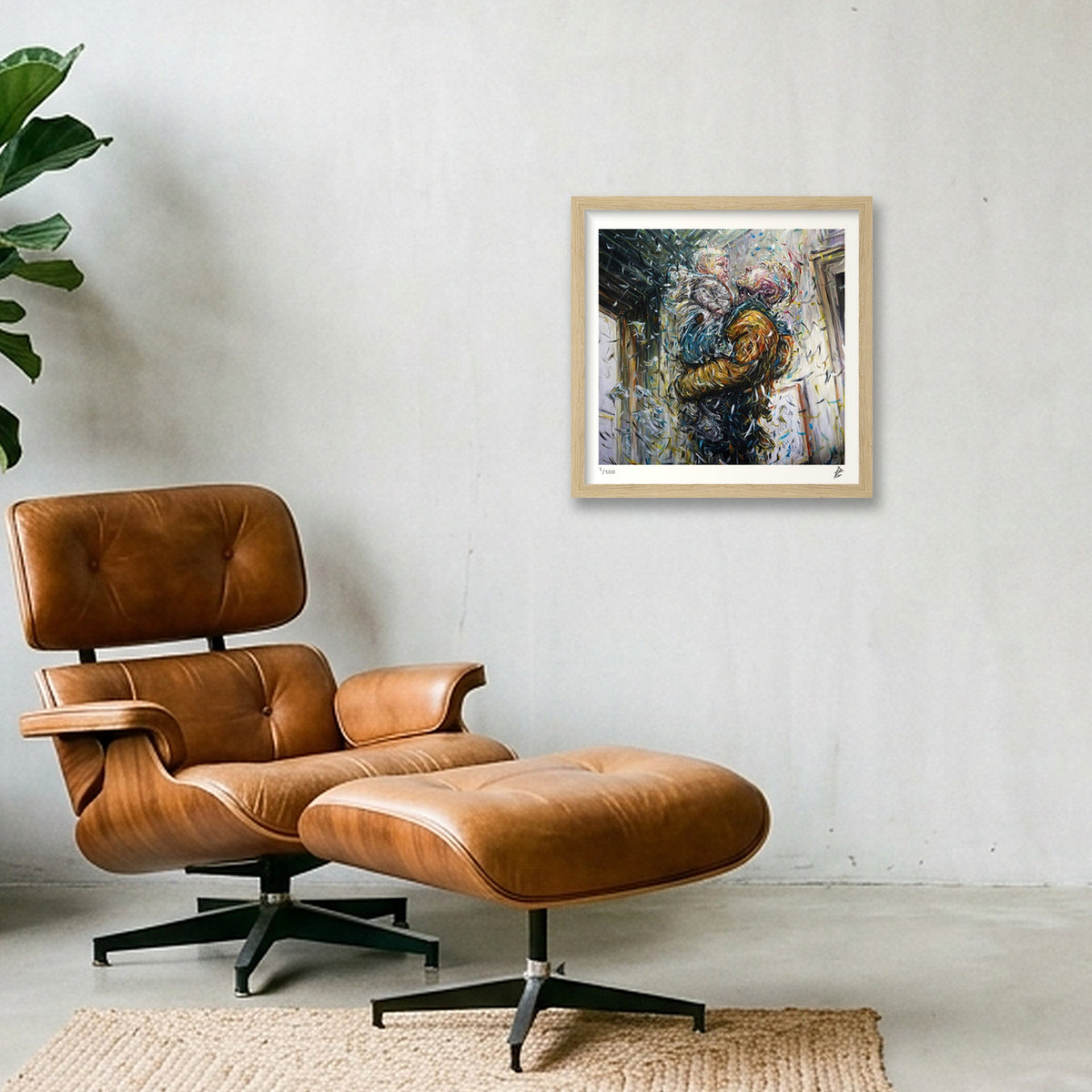 Moment of Grace — 30×30cm Oak Frame