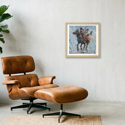 Ancient and Free — 30×30cm Oak Frame