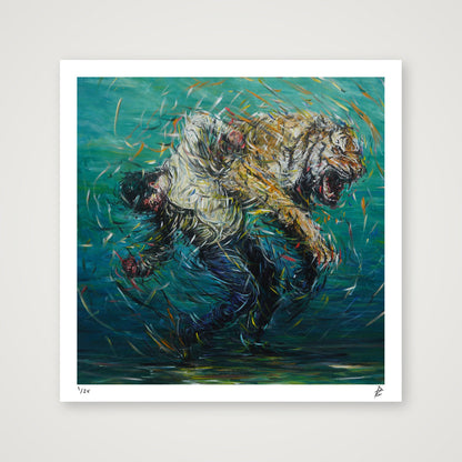 The Weight of Silence — 50×50cm Print only