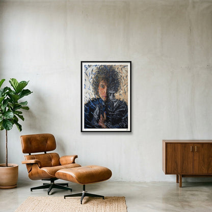 Bob Dylan — 70×100cm Black Frame