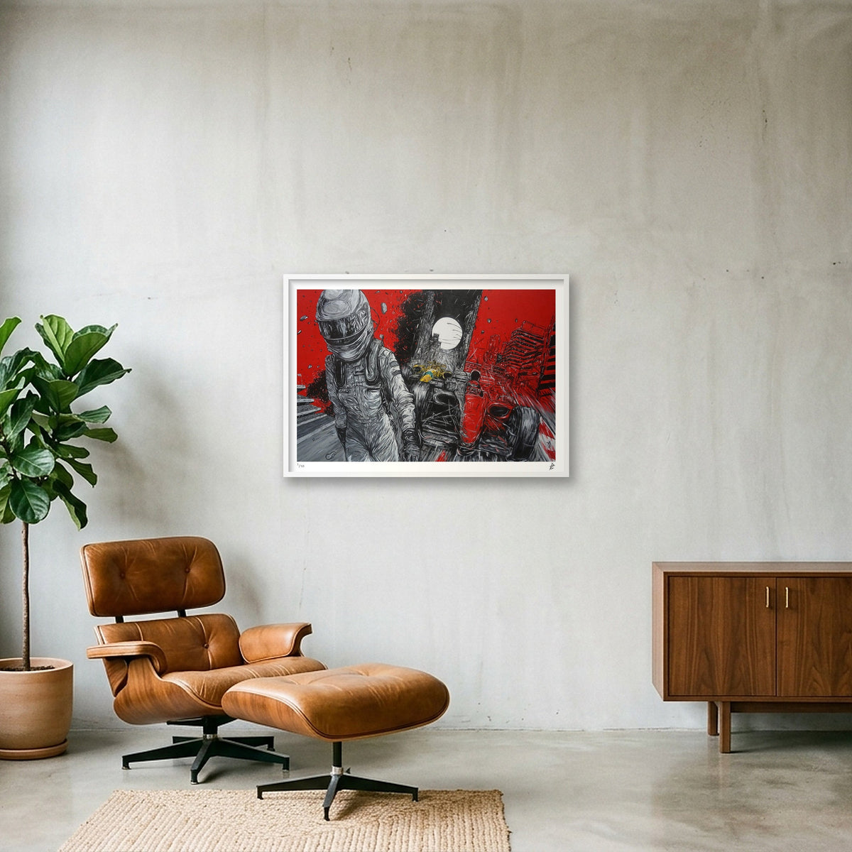 Formula 1 — 100×70cm White Frame
