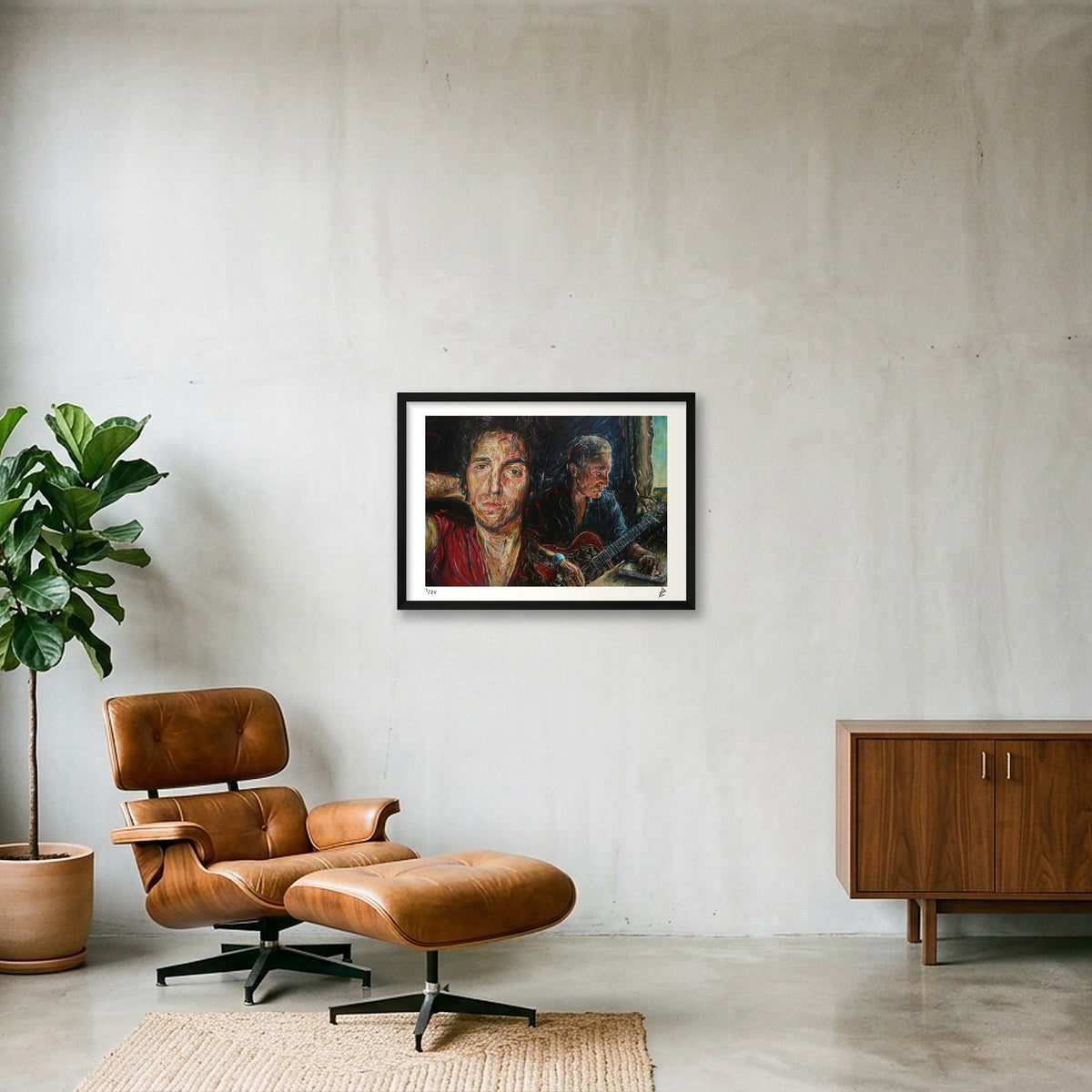 Bruce Springsteen — 59×42cm Black Frame