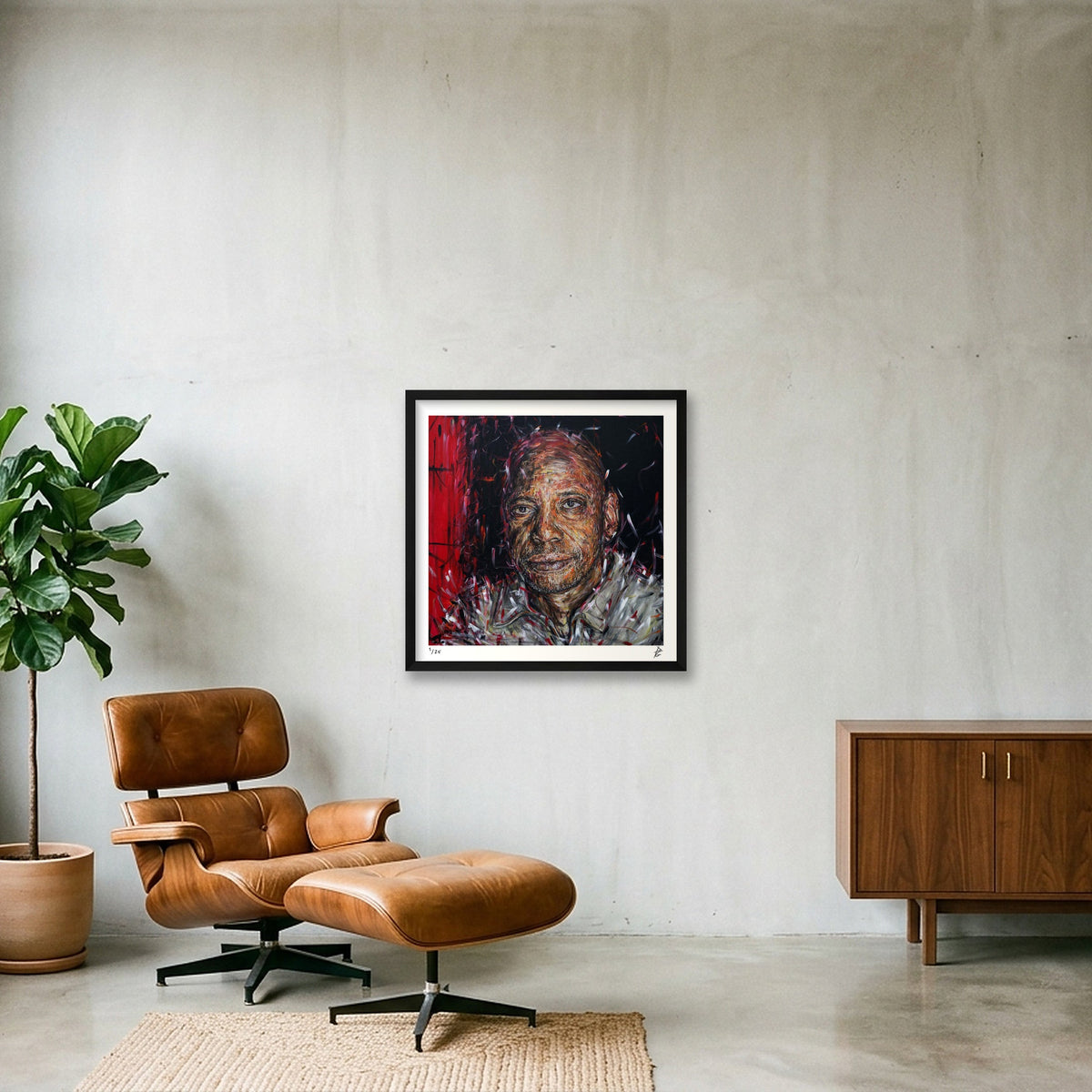 Dave Chappelle — 50×50cm Black Frame