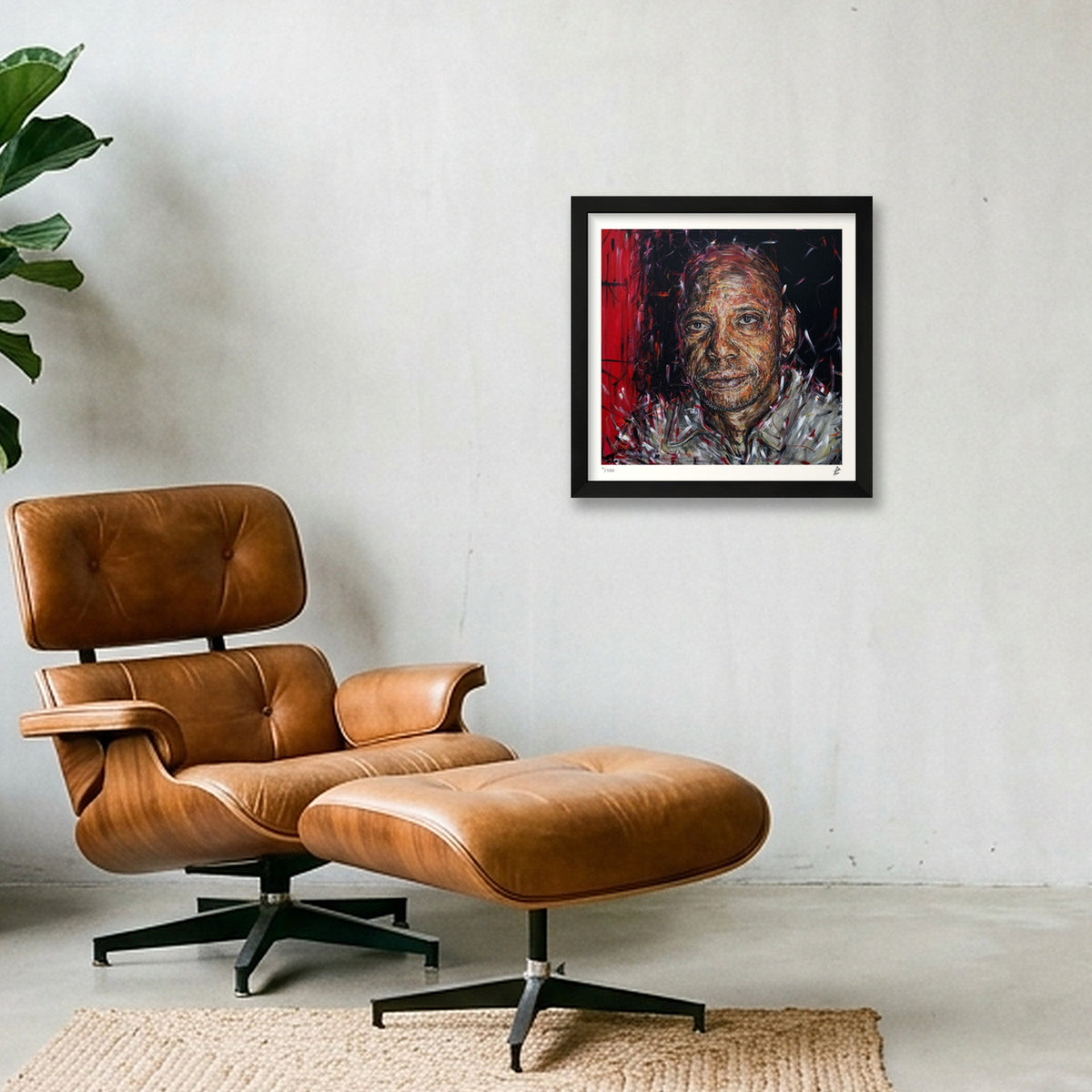 Dave Chappelle — 30×30cm Black Frame