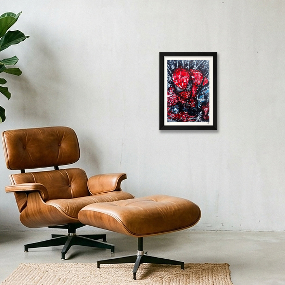 Spider-Man — A4 (21×30cm) Black Frame