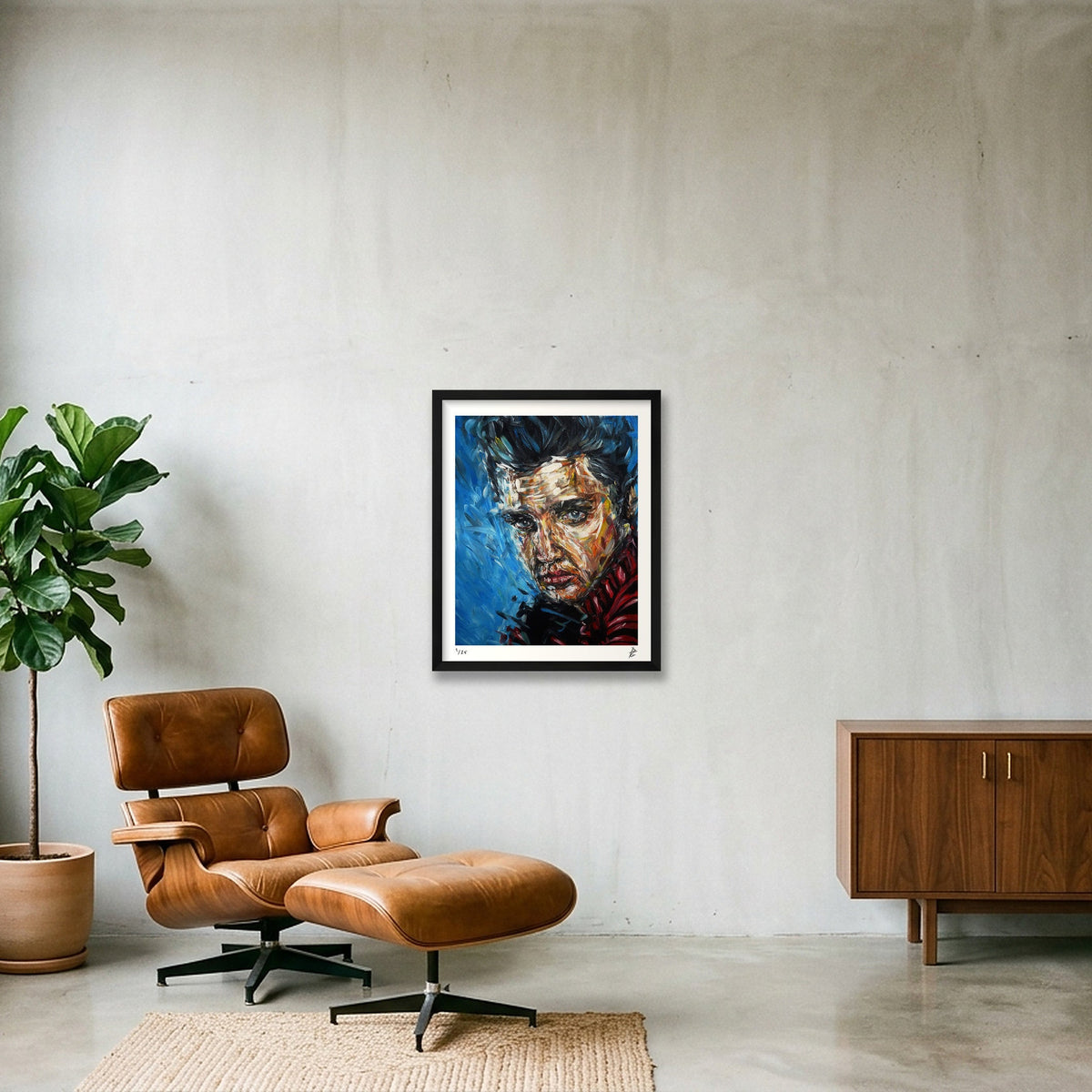 Elvis Presley — 40×50cm Black Frame
