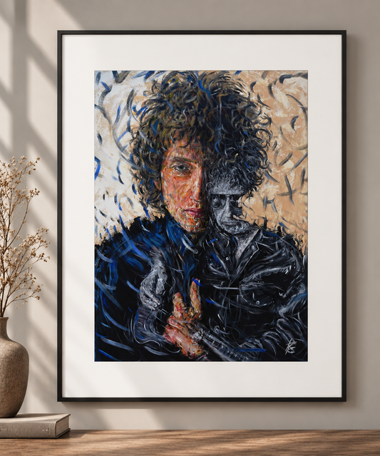 Paper Print: "Bob Dylan"