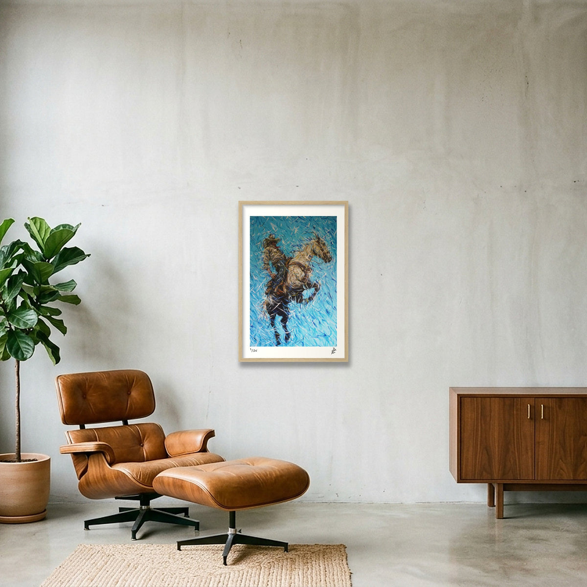 Mountain Air — 40×60cm Oak Frame