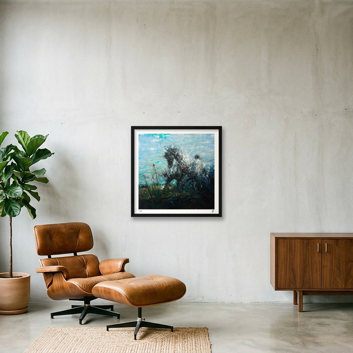 The Breaking — 50×50cm Black Frame