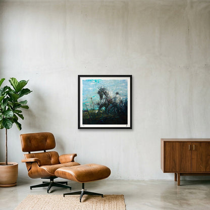 The Breaking — 50×50cm Black Frame