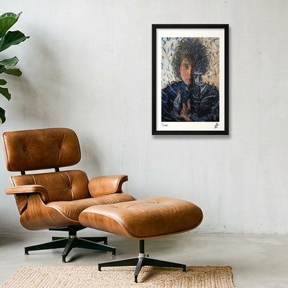 Bob Dylan — 30×45cm Black Frame