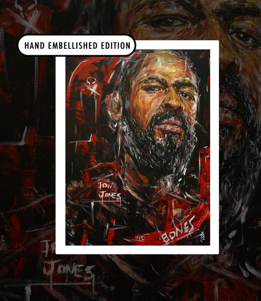 Jon Jones | Hand Embellished Print