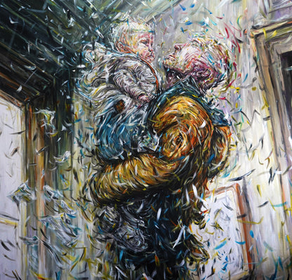 Original acrylic contemporary painting  by Northern Ireland based artist Peter Gray.