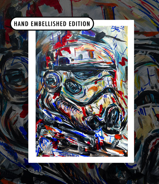 Storm Trooper | Hand Embellished Print