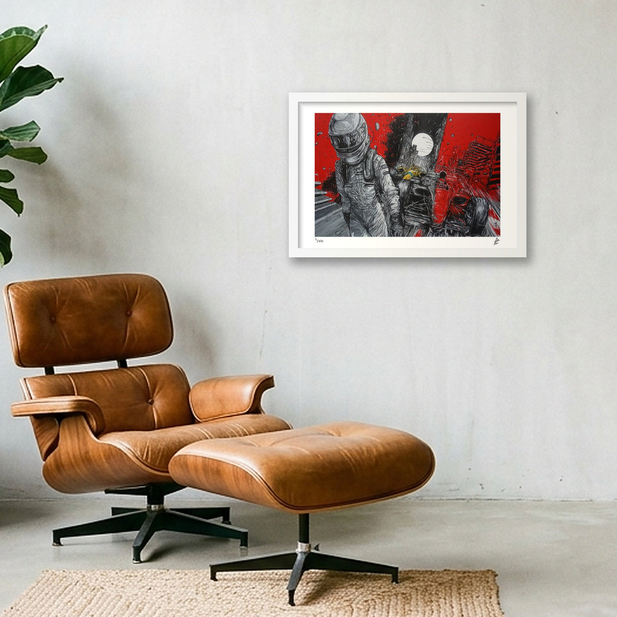 Formula 1 — 45×30cm White Frame