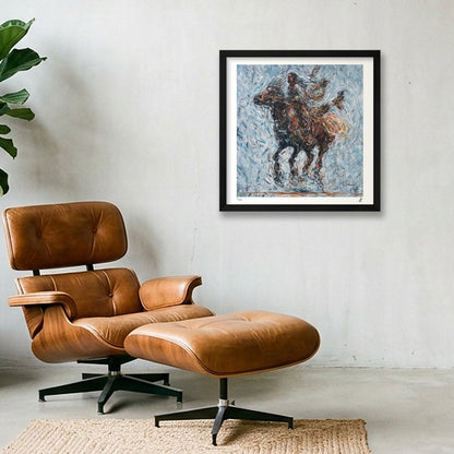 Ancient and Free — 40×40cm Black Frame