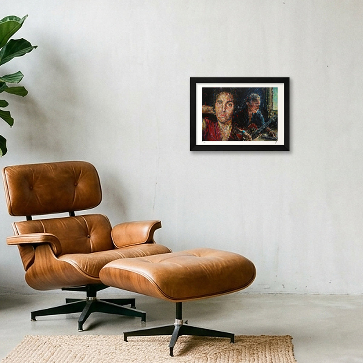 Bruce Springsteen — A4 (30×21cm) Black Frame