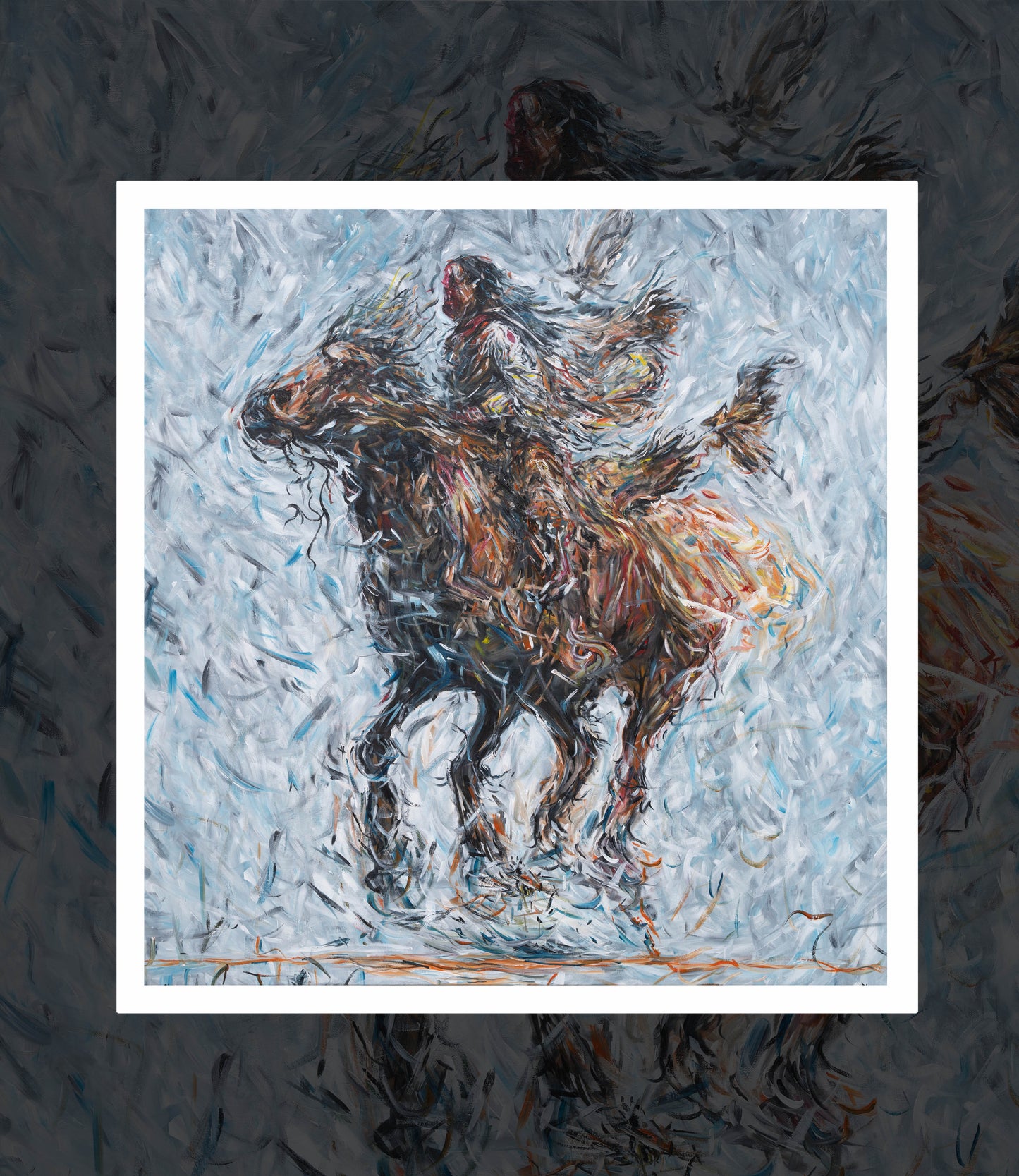 Ancient & Free | Hand Embellished Print