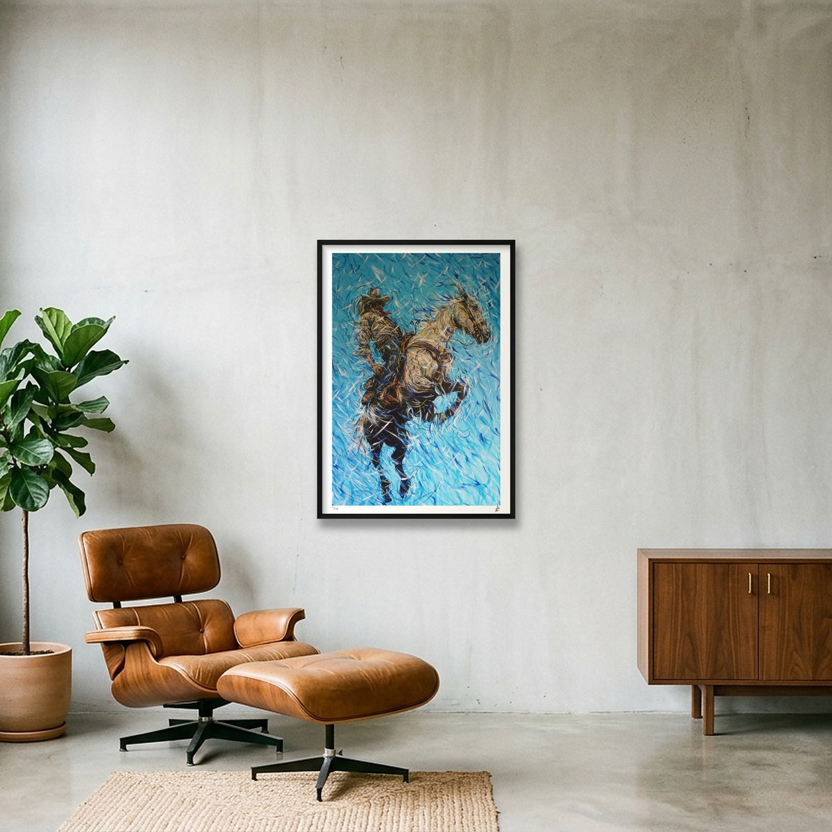 Mountain Air — 70×100cm Black Frame