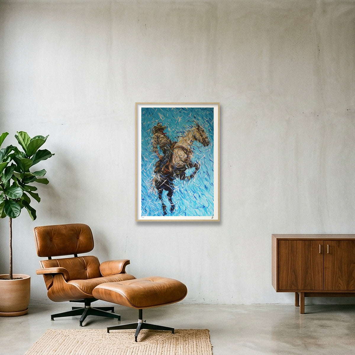 Mountain Air — 70×100cm Oak Frame