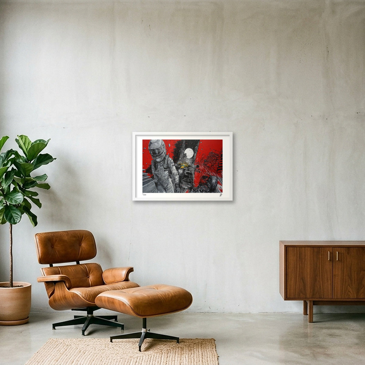 Formula 1 — 60×40cm White Frame