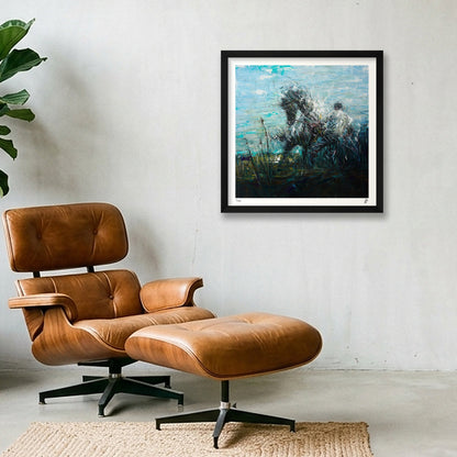 The Breaking — 40×40cm Black Frame