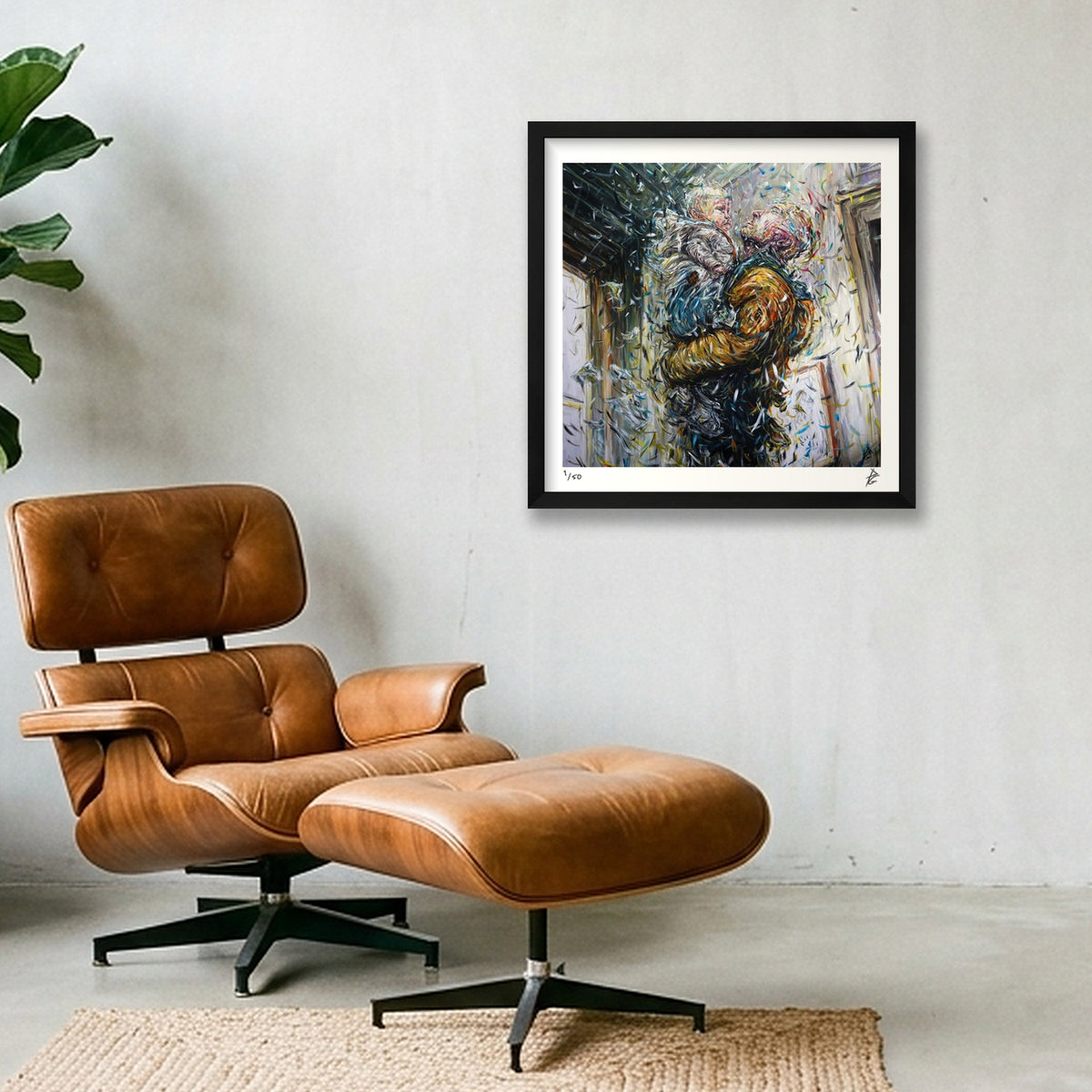 Moment of Grace — 40×40cm Black Frame