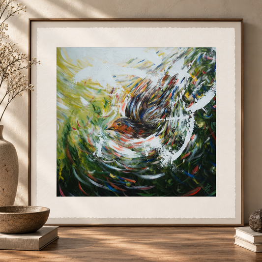 Paper Print: "Passing Through"
