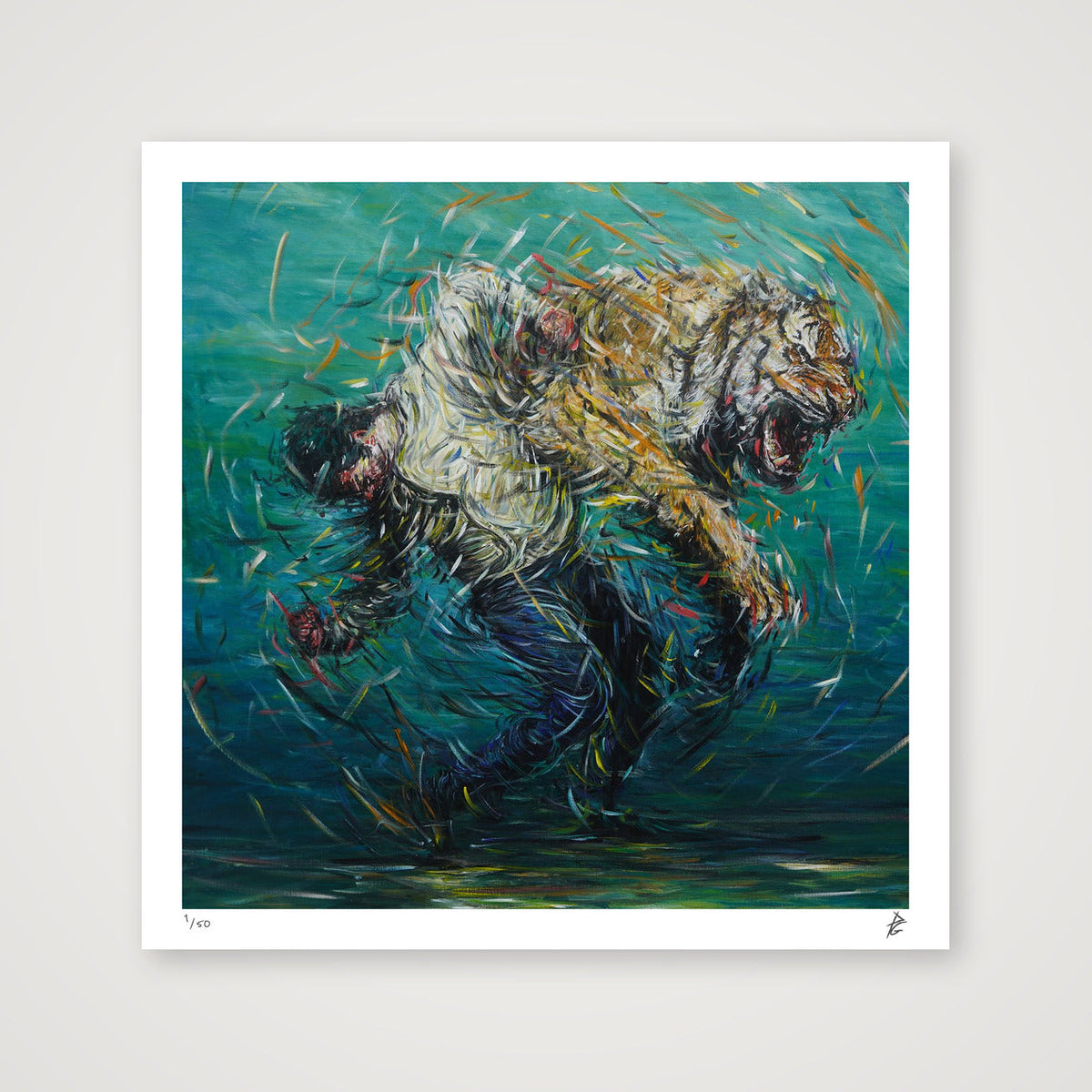 The Weight of Silence — 40×40cm Print only