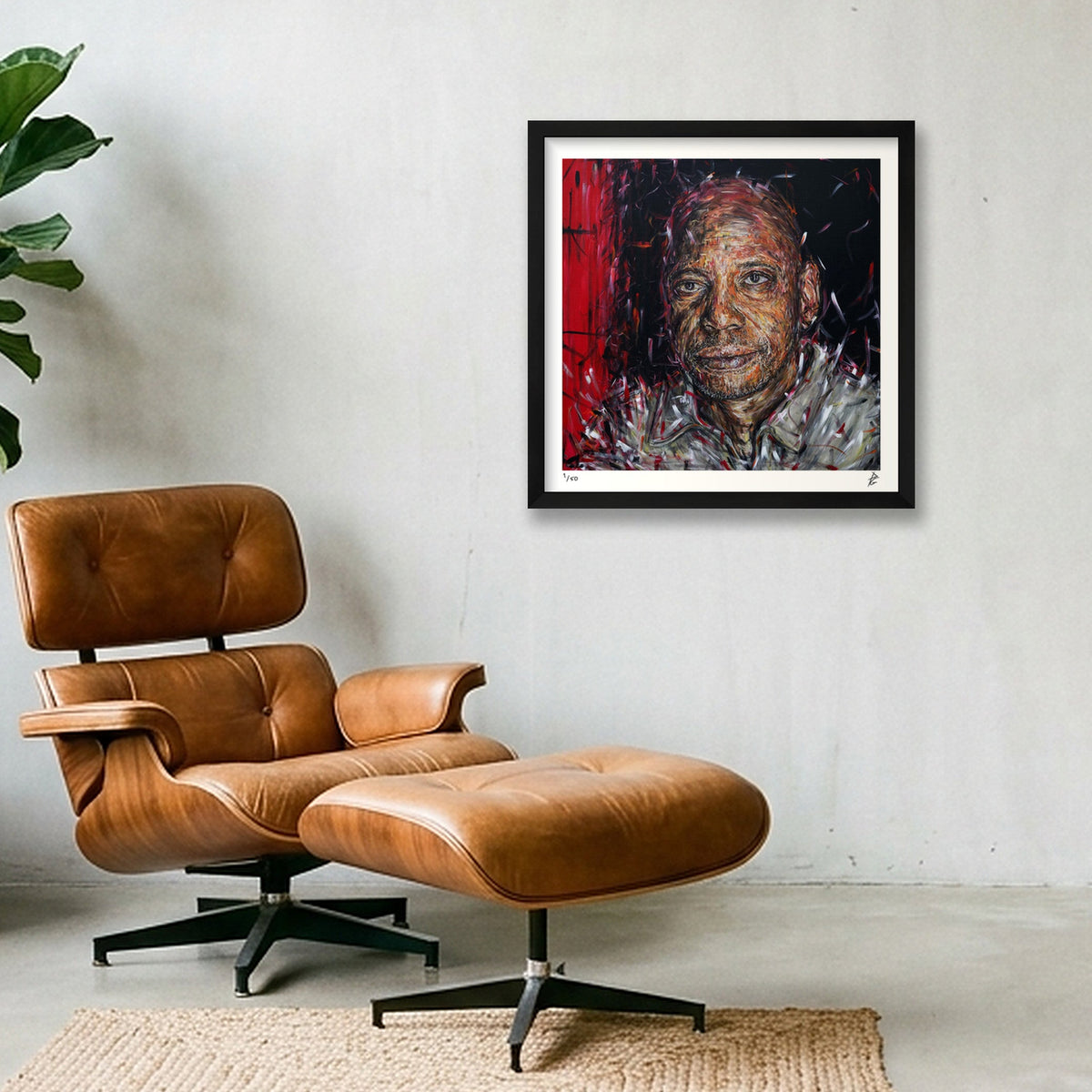 Dave Chappelle — 40×40cm Black Frame
