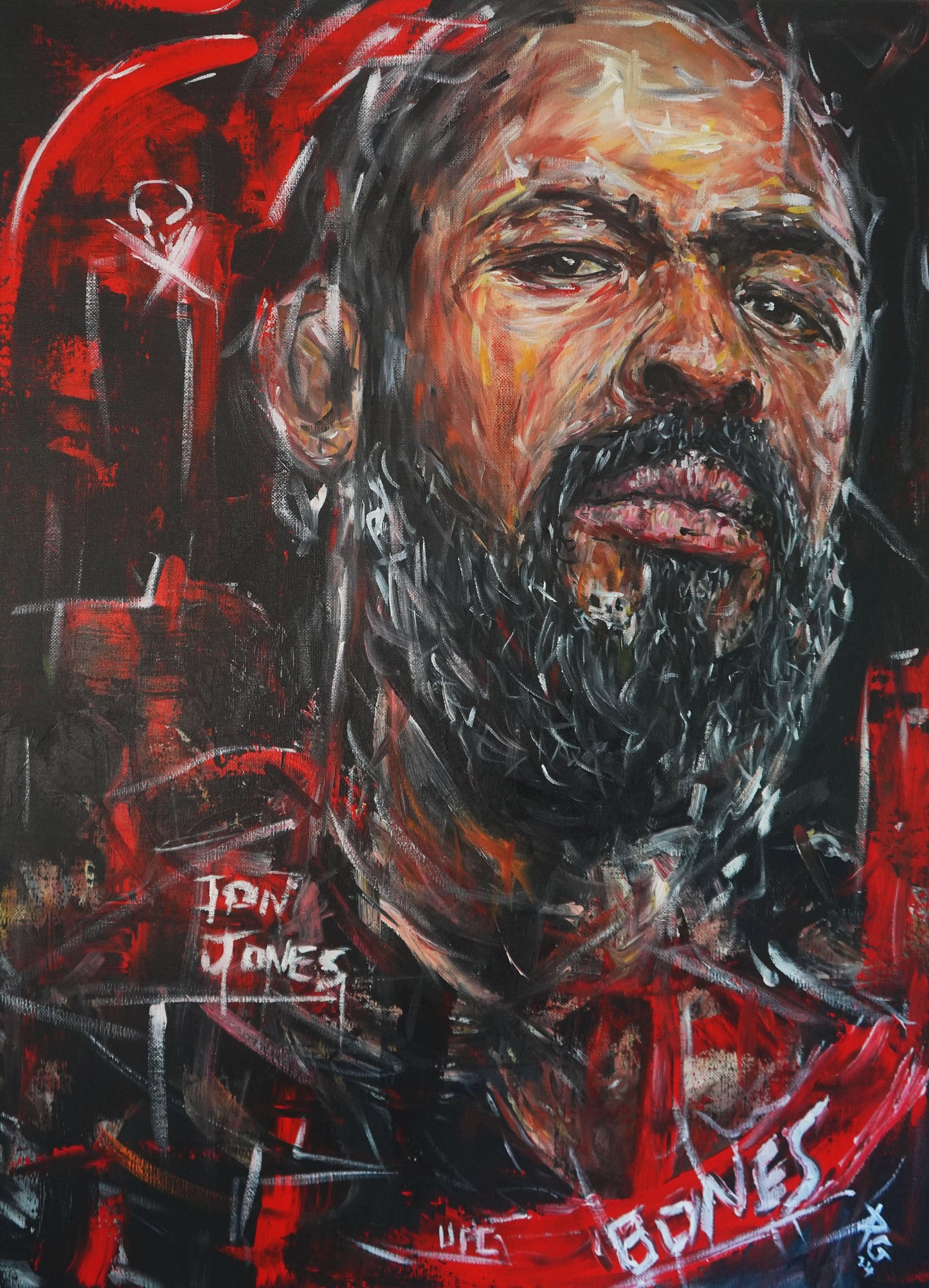 Jon Jones: Bad to the Bone | Original Painting