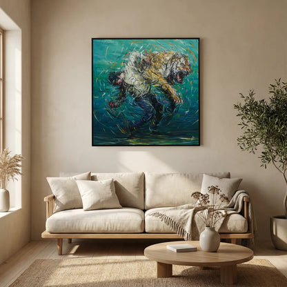 Canvas Print: "The Weight of Silence"