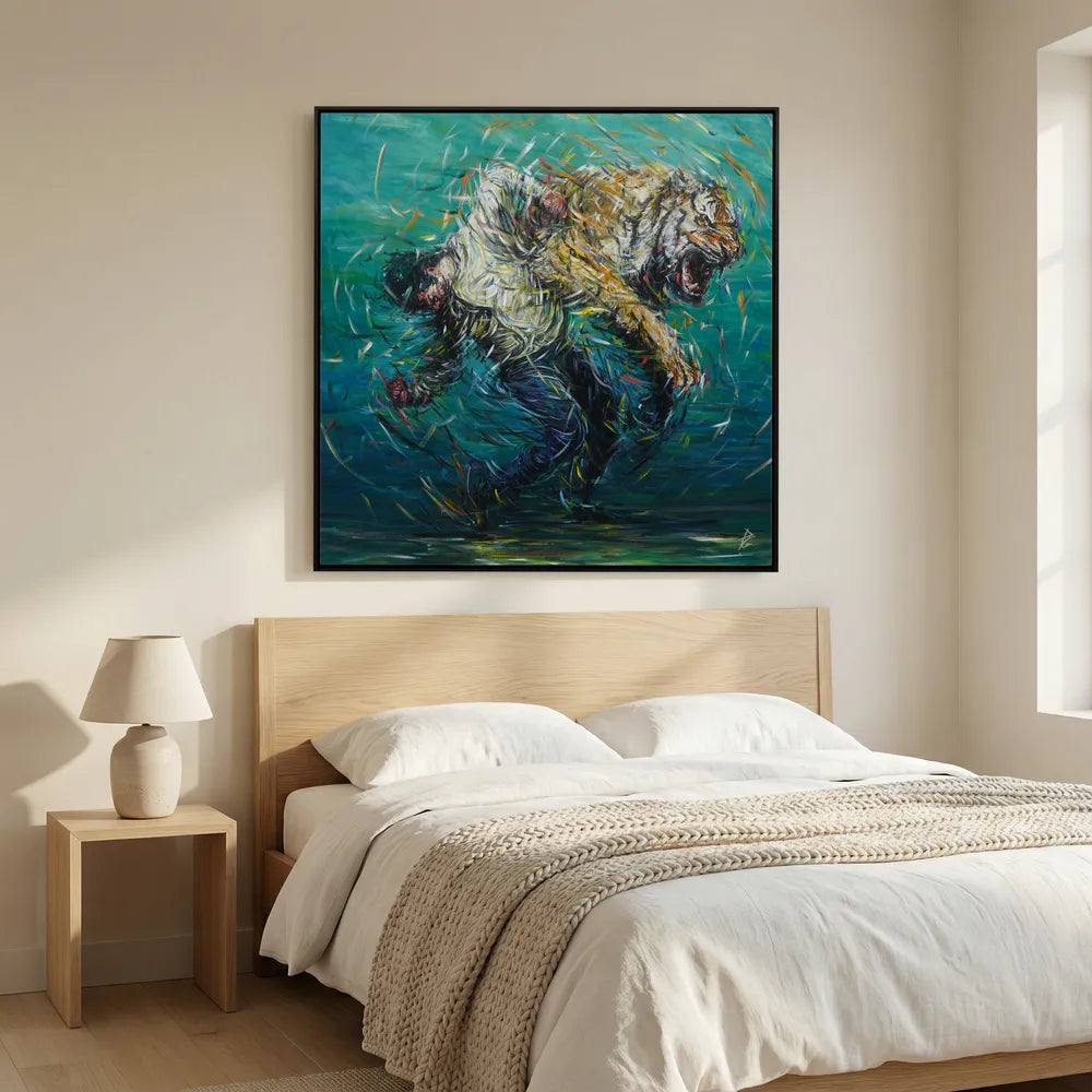Canvas Print: "The Weight of Silence"