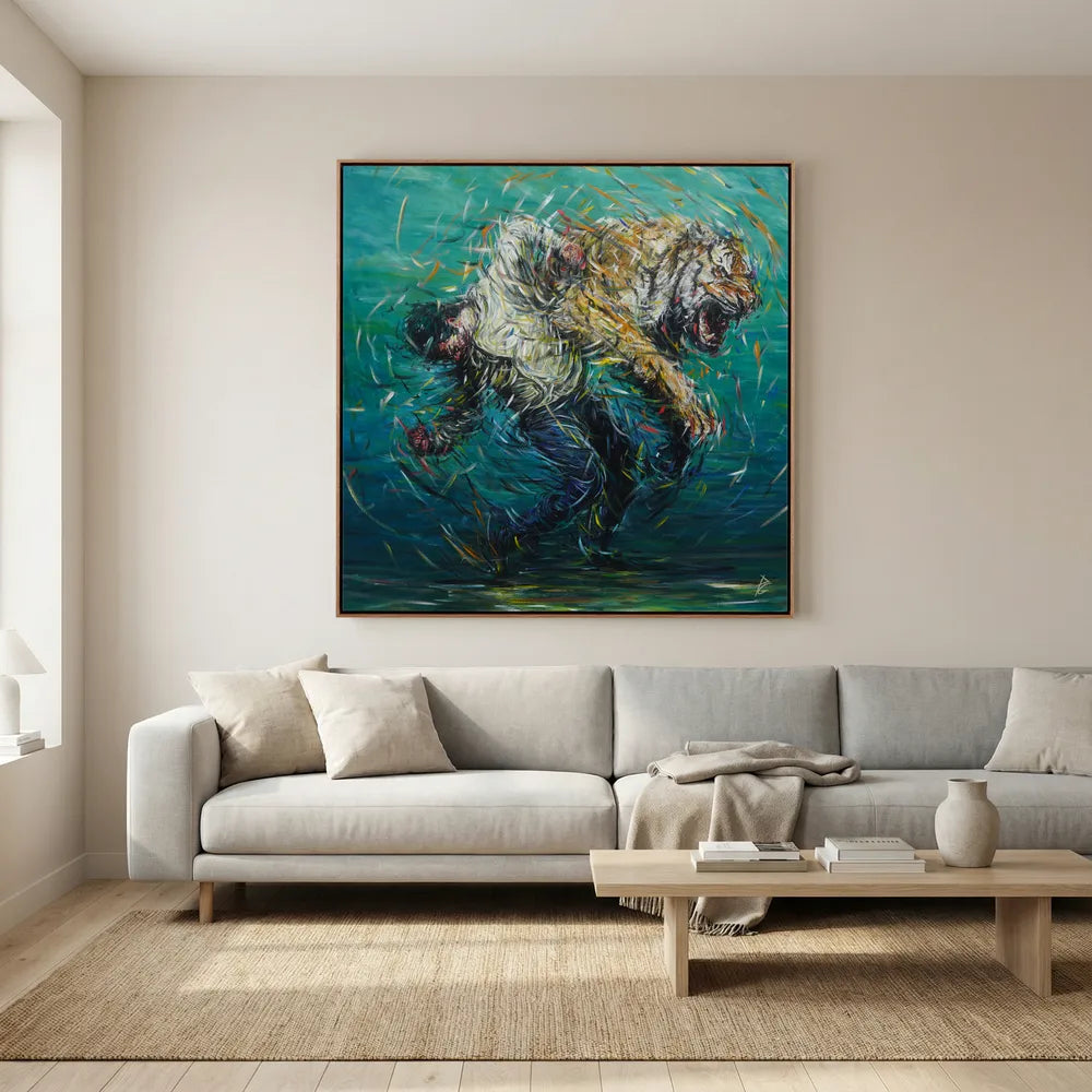 Canvas Print: "The Weight of Silence"