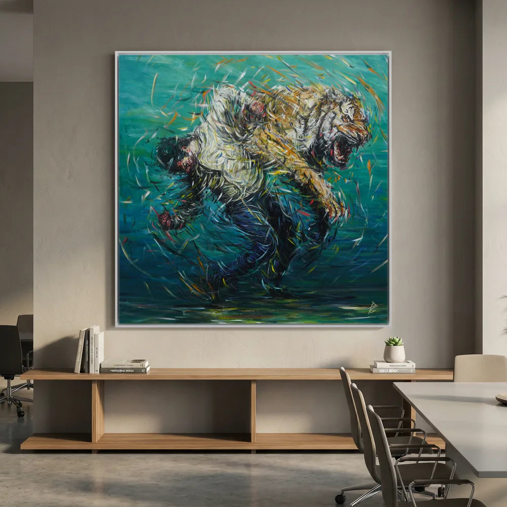 Canvas Print: "The Weight of Silence"