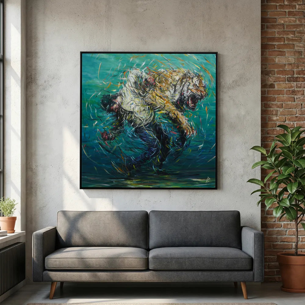 Canvas Print: "The Weight of Silence"