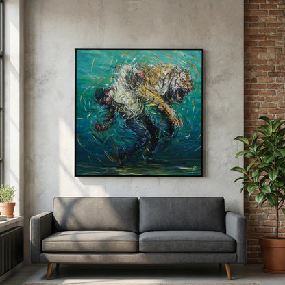 Canvas Print: "The Weight of Silence"