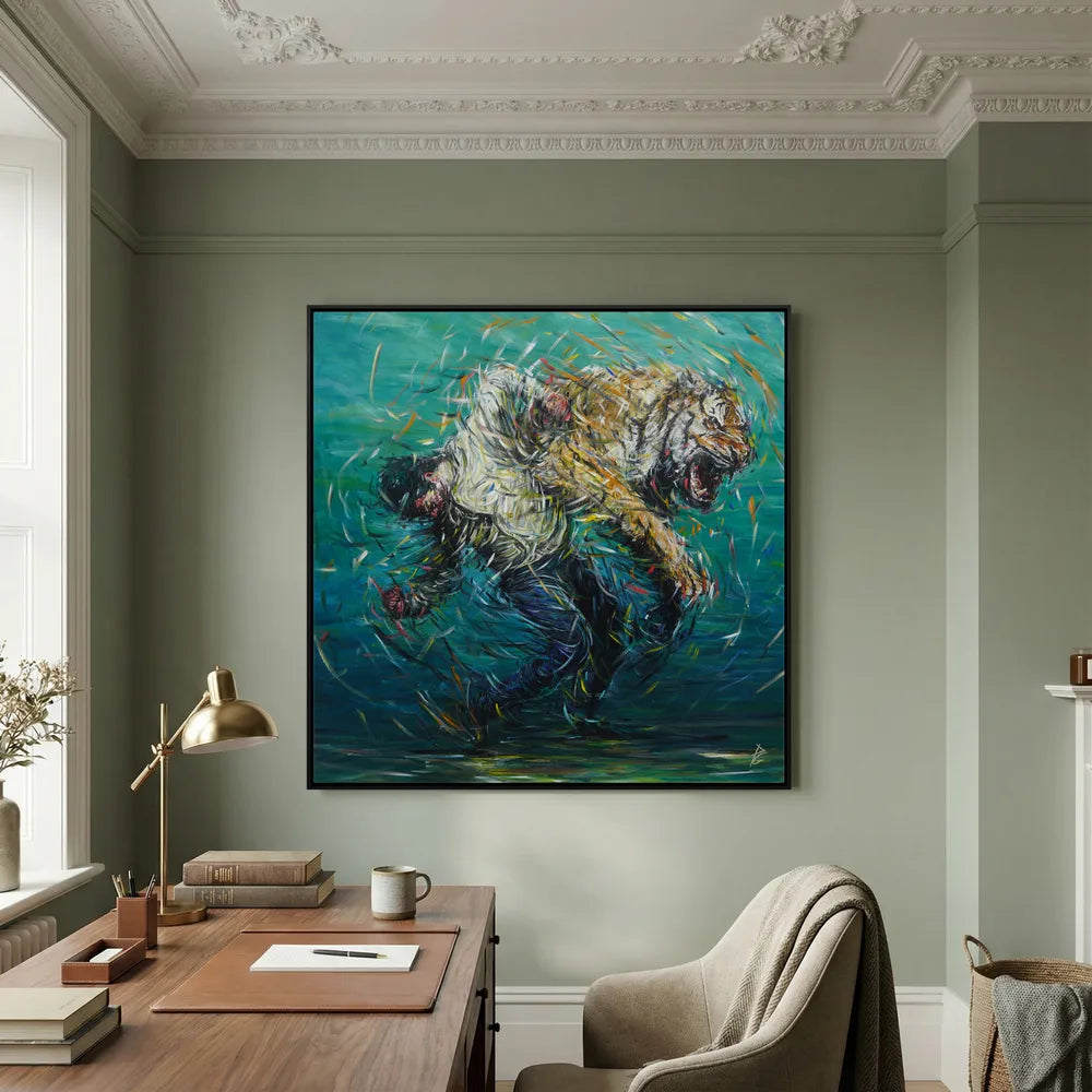 Canvas Print: "The Weight of Silence"