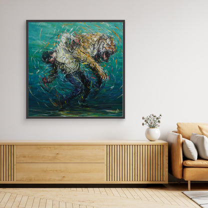 Canvas Print: "The Weight of Silence"