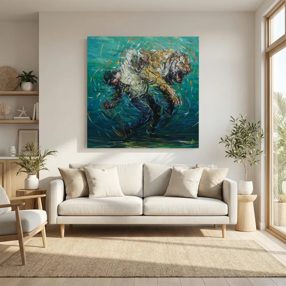 Canvas Print: "The Weight of Silence"