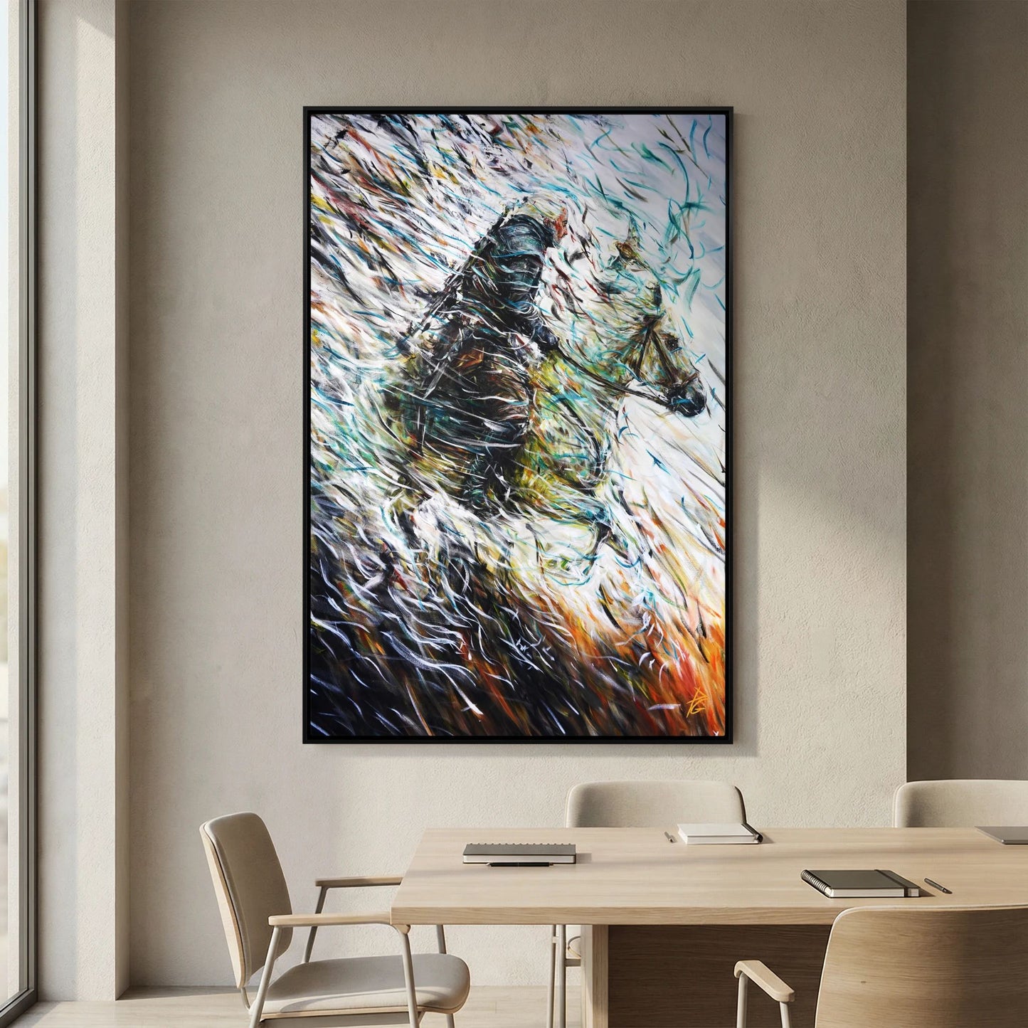 Canvas Print: "Wolf & Swallow"