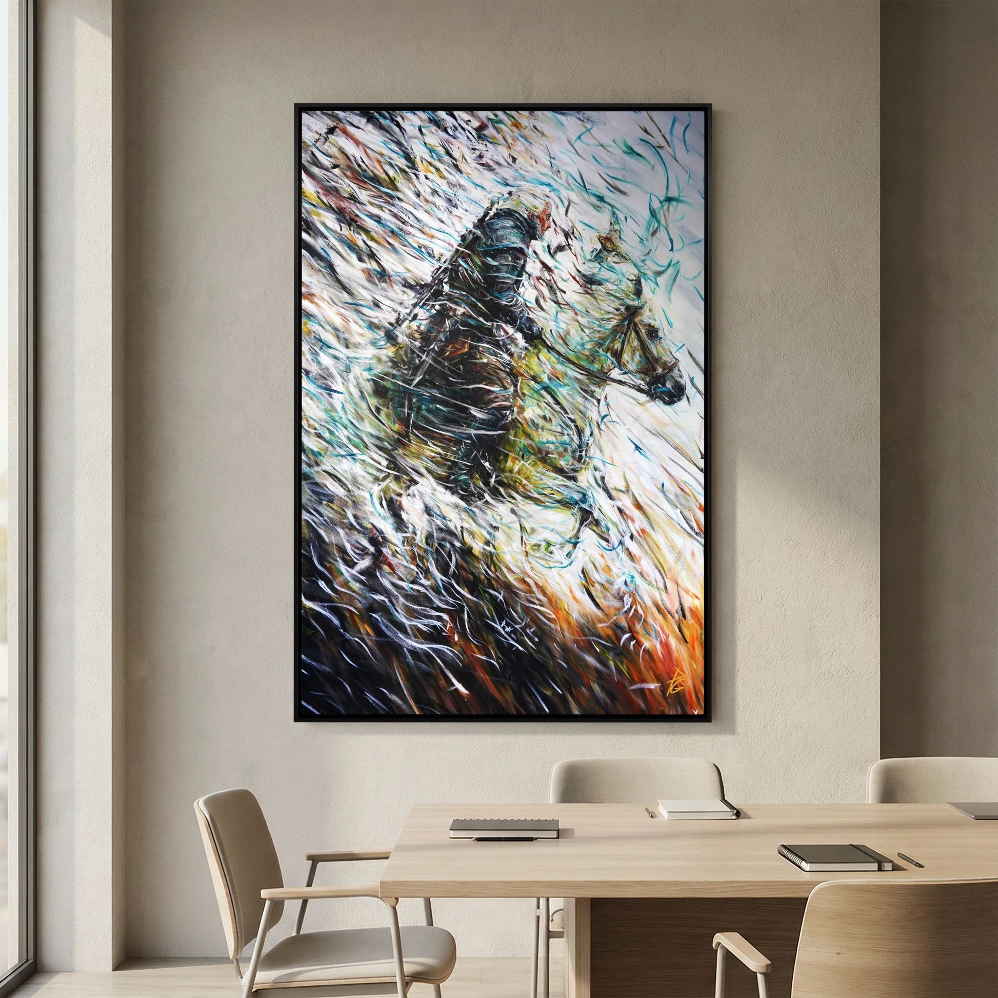 Canvas Print: "Wolf & Swallow"