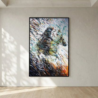 Canvas Print: "Wolf & Swallow"