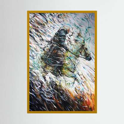 Paper Print: "Wolf & Swallow"