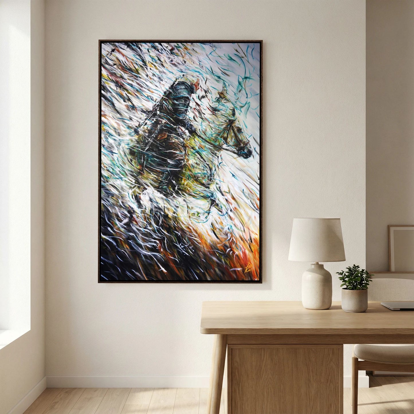 Canvas Print: "Wolf & Swallow"