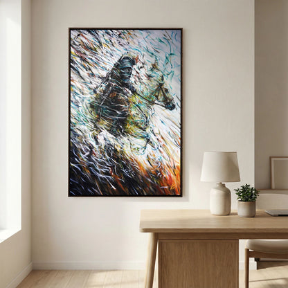 Canvas Print: "Wolf & Swallow"